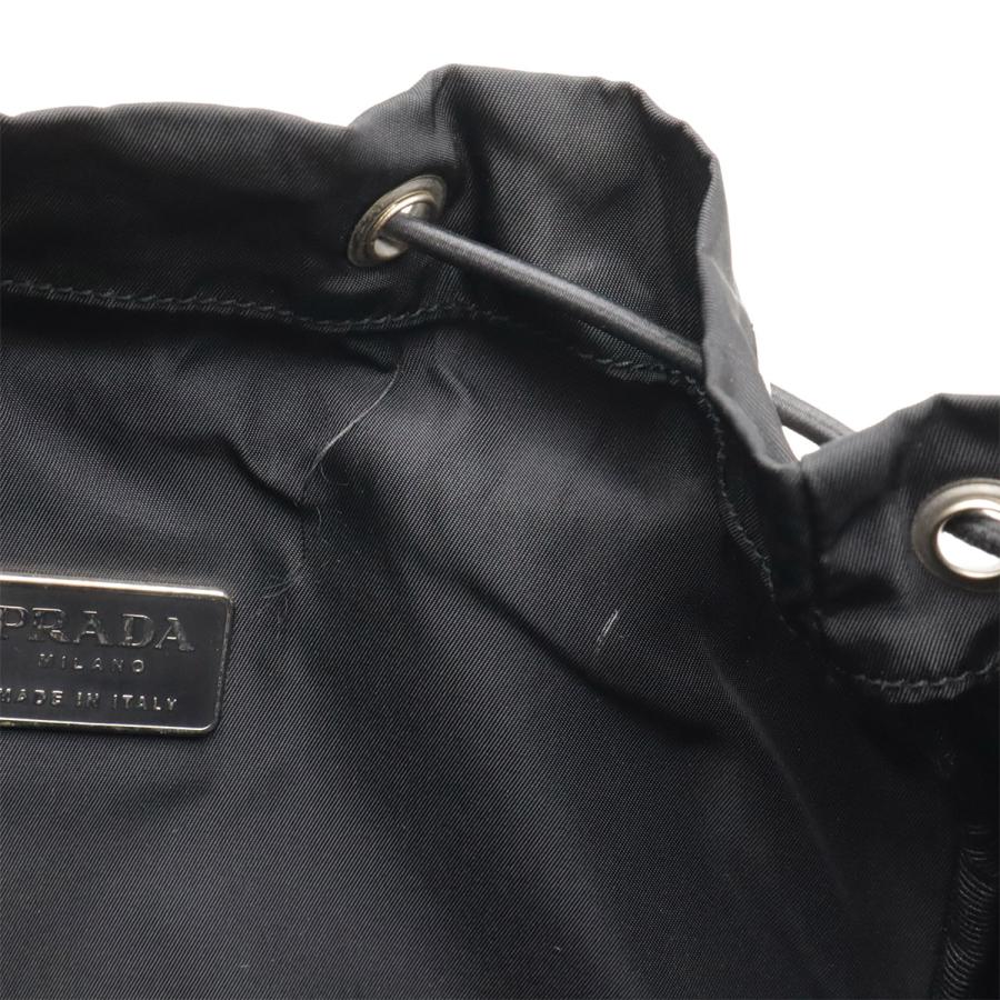 PRADA プラダ リュックサック バックパック デイパック ナイロン NERO 黒 ブラック シルバー金具 国内ブティック購入品 V135 | PRADA | 08