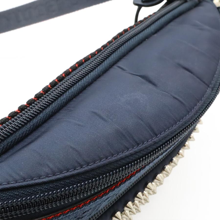 Christian Louboutin クリスチャン ルブタン PARISNYC パリス ニューヨークシティ クロスボディバッグ ボディバッグ ナイロン ネイビー | Christian Louboutin | 05