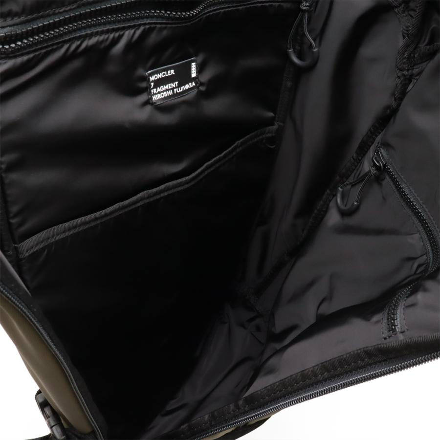 MONCLER モンクレール fragment design フラグメント デザイン ジーニアス7 バックパック リュックサック ナイロン スエード カーキ ブラック 黒 | MONCLER | 05