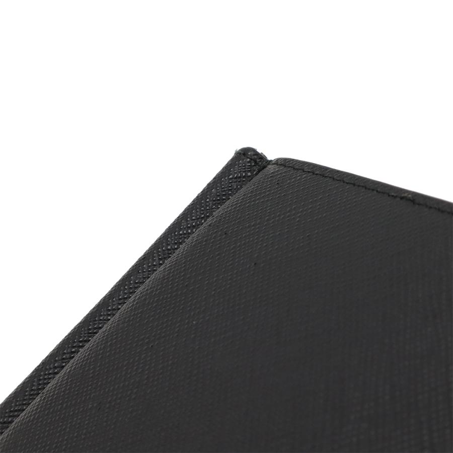 PRADA プラダ SAFFIANO METAL 2つ折札入れ 二つ折り財布 マネークリップ式 ビルクリップ レザー NERO 黒 ブラック シルバー金具 2MN077 | PRADA | 03