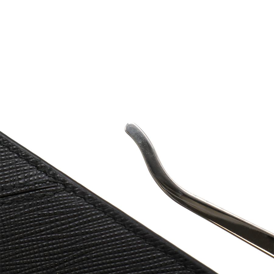 PRADA プラダ SAFFIANO METAL 2つ折札入れ 二つ折り財布 マネークリップ式 ビルクリップ レザー NERO 黒 ブラック シルバー金具 2MN077 | PRADA | 05