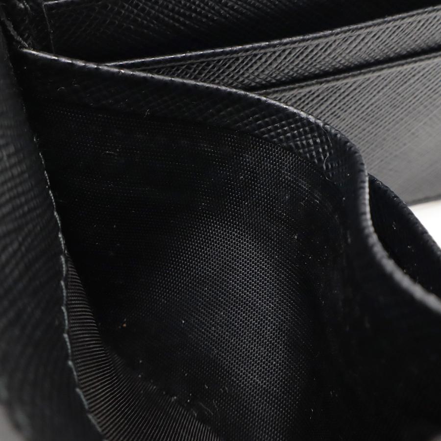 PRADA プラダ SAFFIANO METAL 2つ折札入れ 二つ折り財布 マネークリップ式 ビルクリップ レザー NERO 黒 ブラック シルバー金具 2MN077 | PRADA | 07