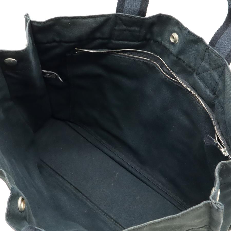 HERMES エルメス フールトゥ トートMM ハーフレザー トートバッグ ハンドバッグ キャンバス ブラック 黒 | HERMES | 05