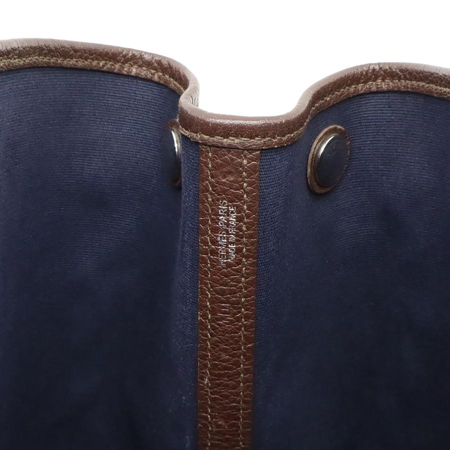 HERMES エルメス ガーデンパーティPM トートバッグ ハンドバッグ トワルオフィシエ レザー レディッシュブラウン ボルドー系 | HERMES | 05