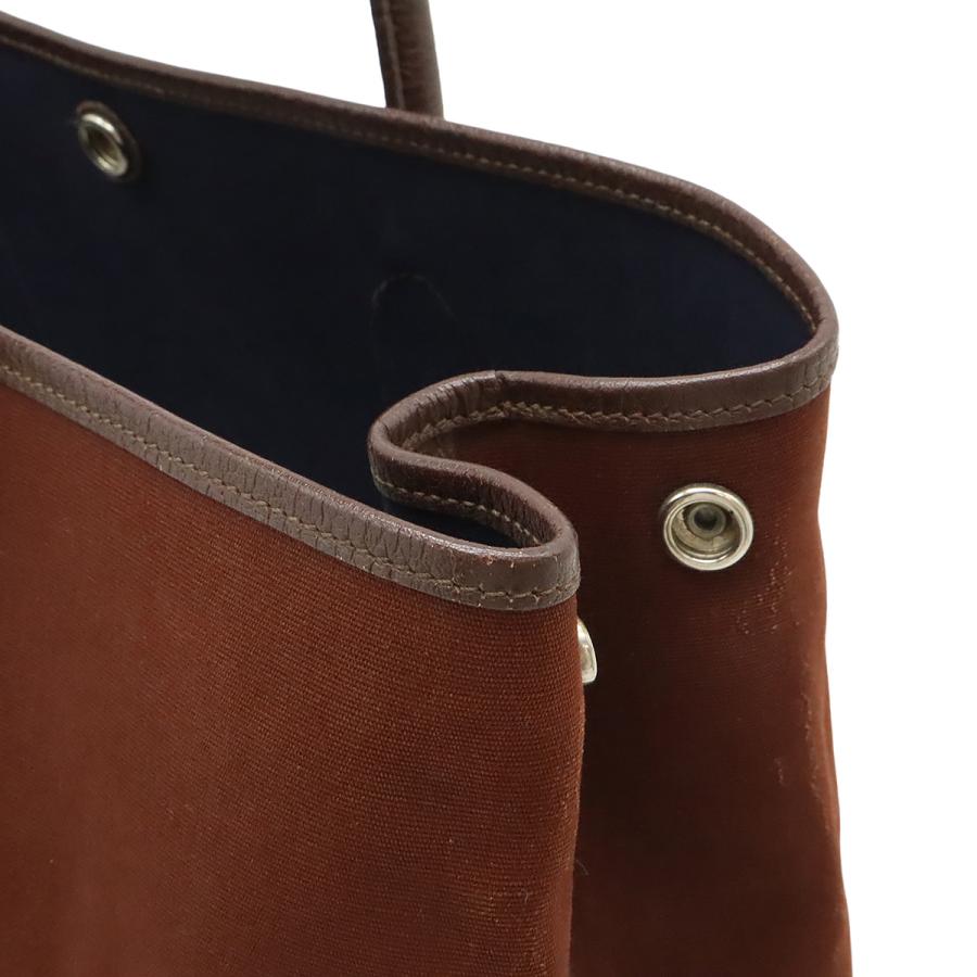 HERMES エルメス ガーデンパーティPM トートバッグ ハンドバッグ トワルオフィシエ レザー レディッシュブラウン ボルドー系 | HERMES | 06