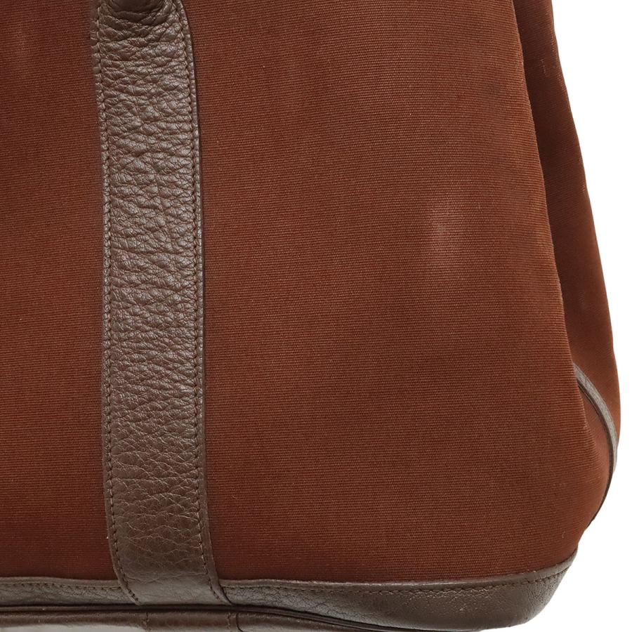 HERMES エルメス ガーデンパーティPM トートバッグ ハンドバッグ トワルオフィシエ レザー レディッシュブラウン ボルドー系 シルバー金具 □I刻印 | HERMES | 08
