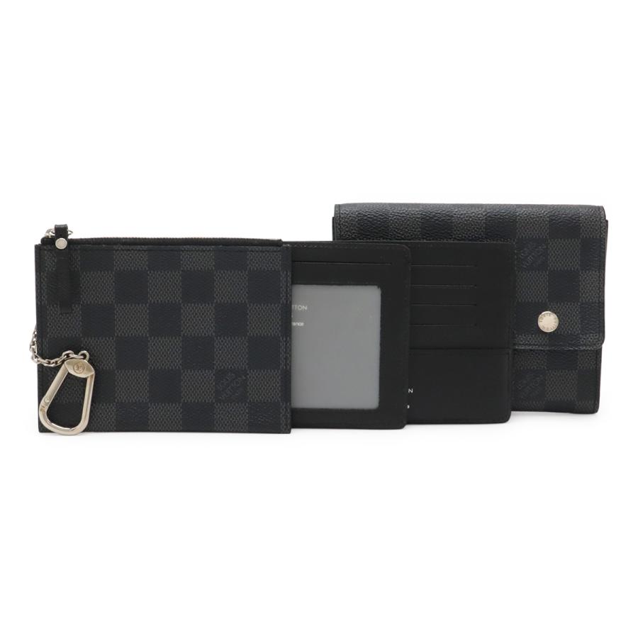 ルイヴィトン Louis Vuitton ダミエ ポルト フォイユ 二つ折り財布 LOUIS VUITTON（ルイ・ヴィトン） ルイ ヴィトン ダミエグラフィット