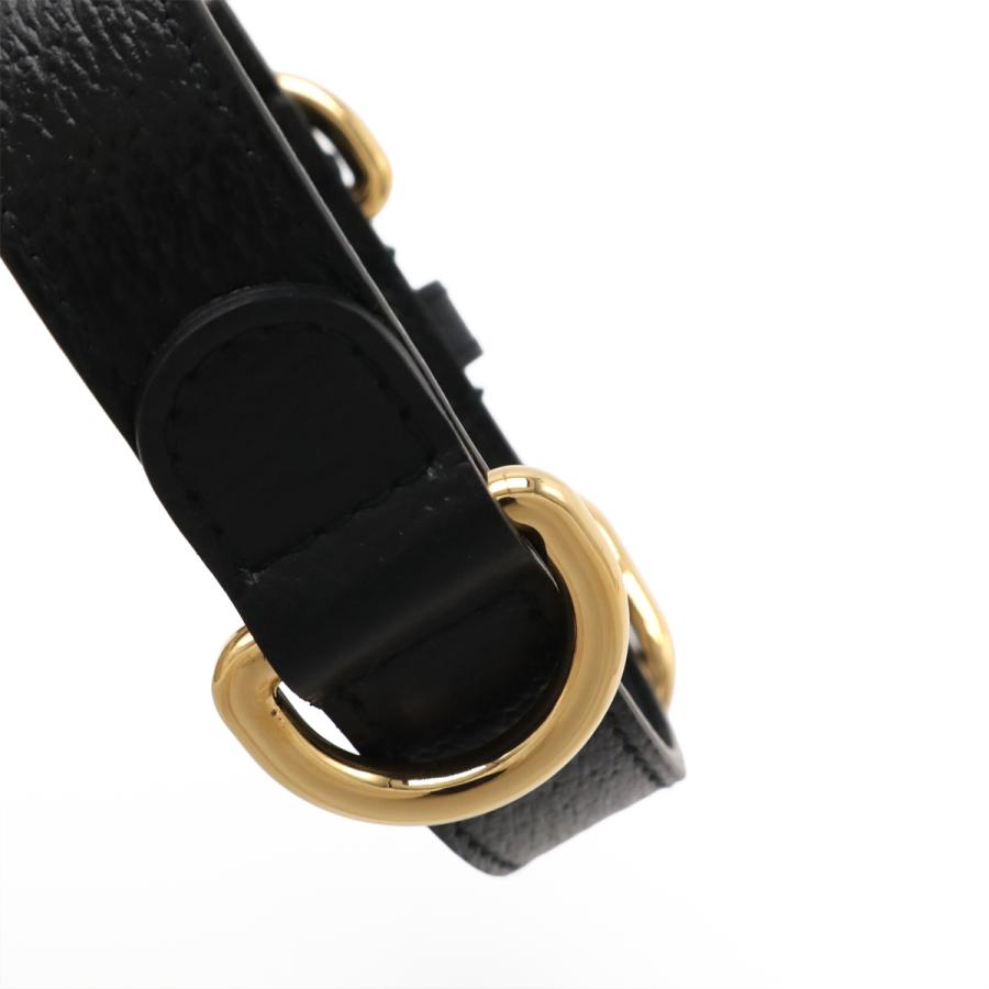 GUCCI グッチ スモール ミディアム ペット カラー ドッグカラー 首輪 ペット用品 小型犬 中型犬用 レザー ブラック 黒 ゴールド金具 | GUCCI | 02