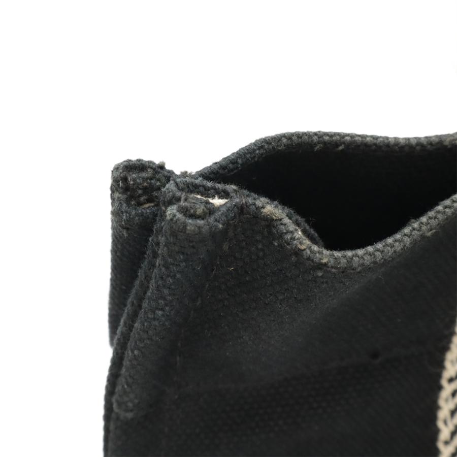 HERMES エルメス カンヌPM トートバッグ ハンドバッグ キャンバス ブラック 黒 アイボリー シルバー金具 ポーチ付き | HERMES | 04