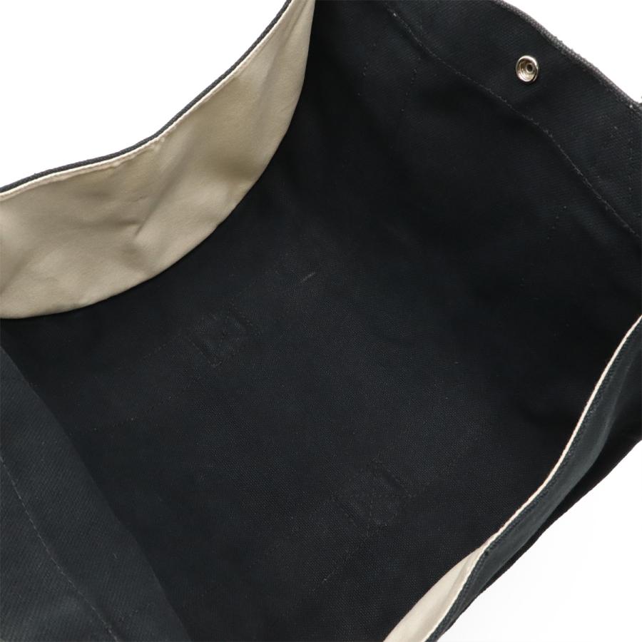 HERMES エルメス カンヌPM トートバッグ ハンドバッグ キャンバス ブラック 黒 アイボリー シルバー金具 ポーチ付き | HERMES | 07