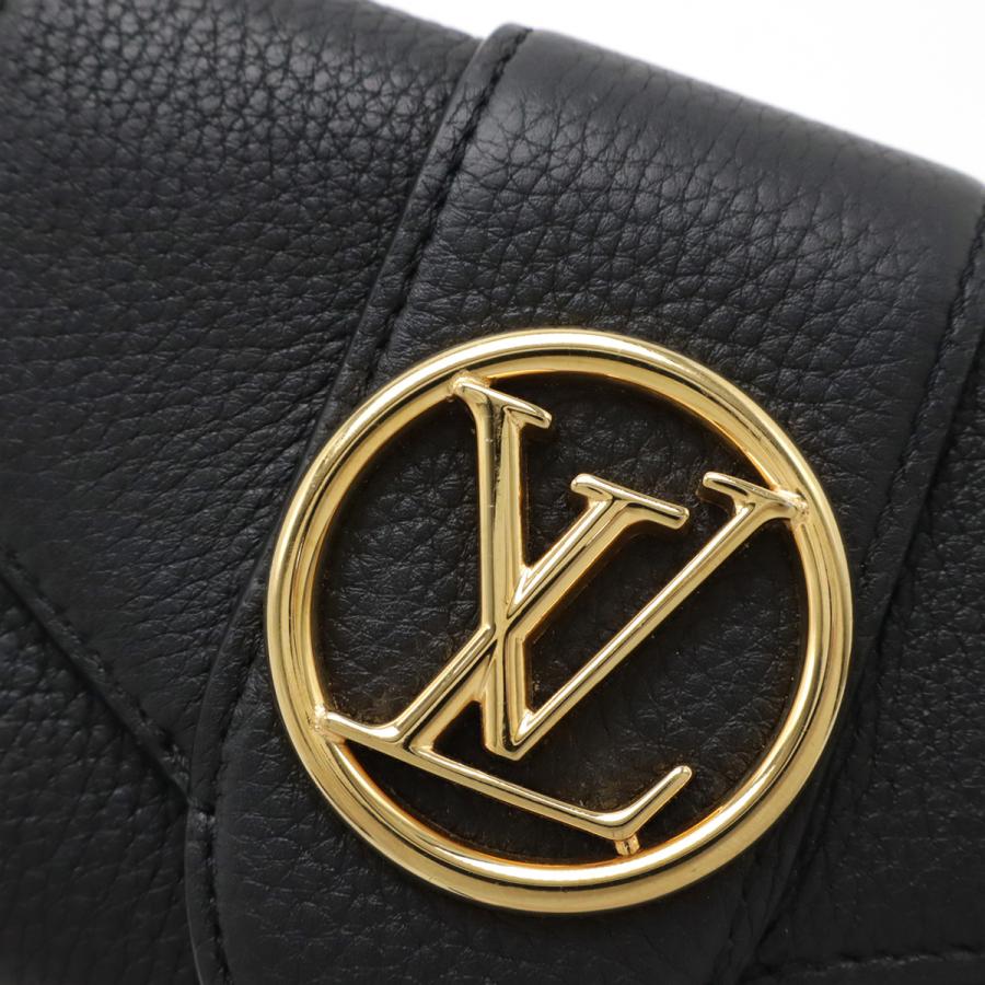 LOUIS VUITTON ルイ ヴィトン ポルトフォイユ LV ポンヌフ コンパクト 3つ折財布 三つ折財布 グレインカーフレザー ノワール 黒 ブラック | LOUIS VUITTON | 03