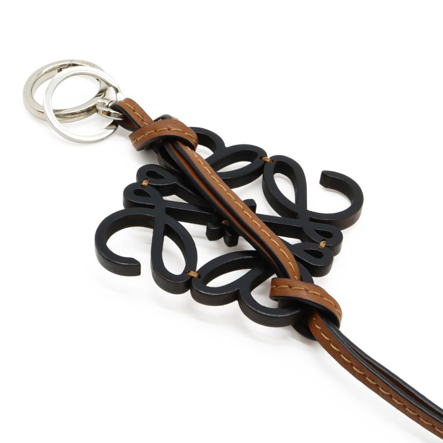 LOEWE ロエベ アナグラム キーリング キーホルダー バッグチャーム レザー ブラウン 茶 シルバー金具 | LOEWE | 02