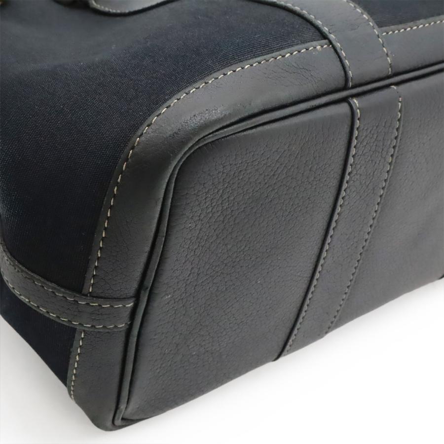 HERMES エルメス ガーデンパーティTPM トートバッグ ハンドバッグ 2WAY ショルダーバッグ トワルオフィシエ キャンバス レザー 黒 ブラック □H刻印 | HERMES | 02