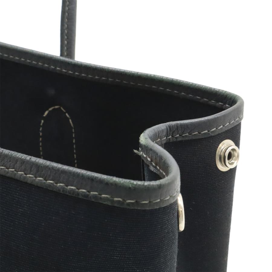 HERMES エルメス ガーデンパーティTPM トートバッグ ハンドバッグ 2WAY ショルダーバッグ トワルオフィシエ キャンバス レザー 黒 ブラック □H刻印 | HERMES | 07