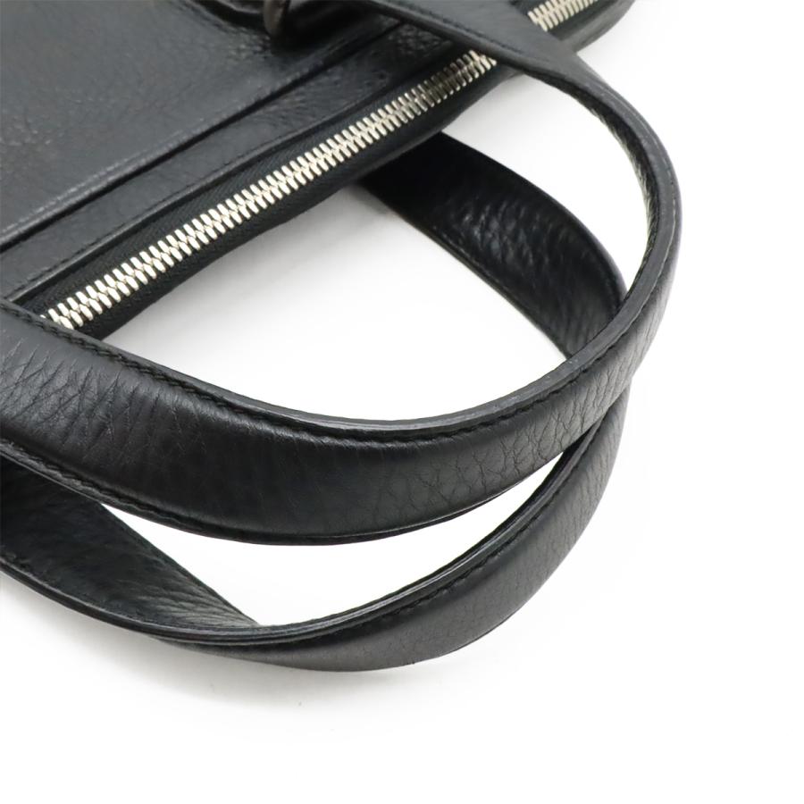 GUCCI グッチ インターロッキングG ビジネスバッグ ブリーフケース 書類カバン レザー ブラック 黒 シルバー金具 | GUCCI | 03