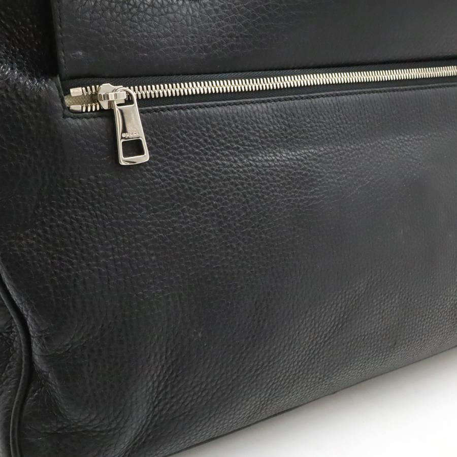 GUCCI グッチ インターロッキングG ビジネスバッグ ブリーフケース 書類カバン レザー ブラック 黒 シルバー金具 | GUCCI | 08