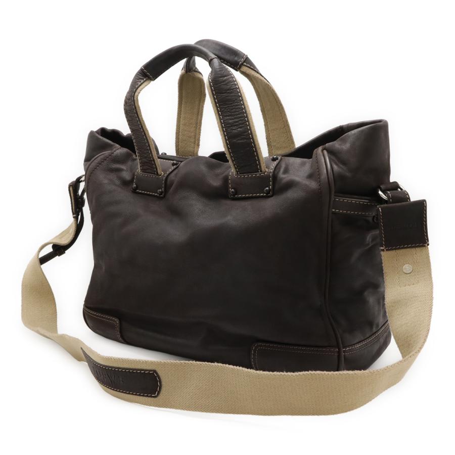 LOEWE ロエベ アナグラム ボストンバッグ トラベルバッグ 旅行かばん 2WAY ショルダーバッグ レザー ダークブラウン | LOEWE | 01