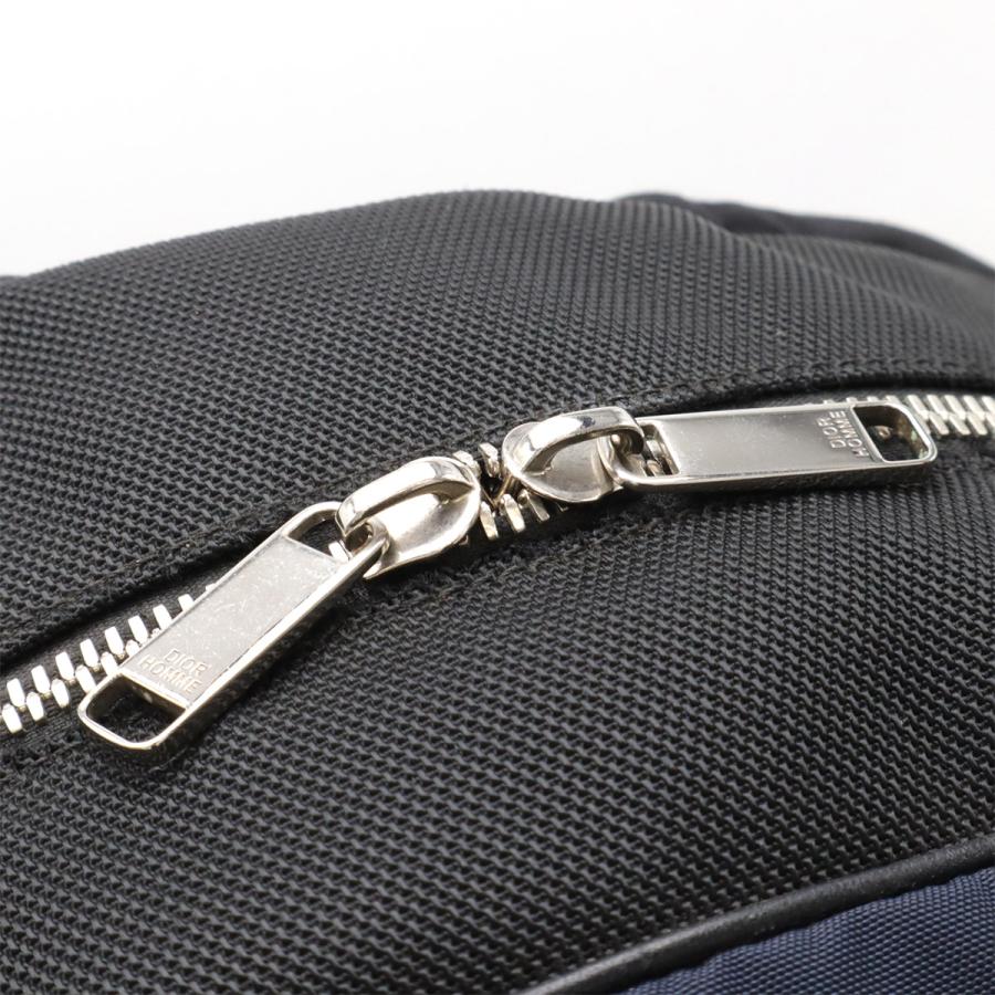 Christian Dior クリスチャン ディオール DIOR HOMME ディオール オム バックパック リュックサック ナイロン レザー ホワイト ネイビー | Christian Dior | 04