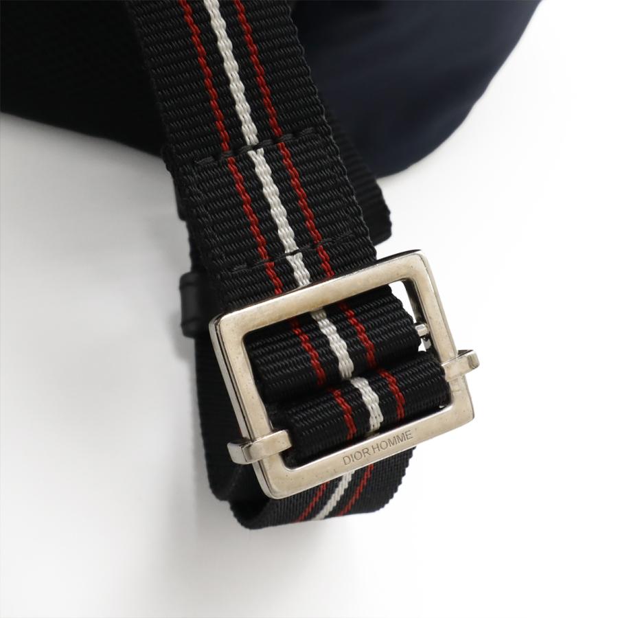 Christian Dior クリスチャン ディオール DIOR HOMME ディオール オム バックパック リュックサック ナイロン レザー ホワイト ネイビー | Christian Dior | 05