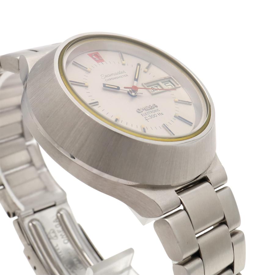 OMEGA オメガ シーマスター  エレクトロニック デイデイト シルバー文字盤 メンズ 電子式音 叉 腕時計 ST398.0811 | OMEGA | 02
