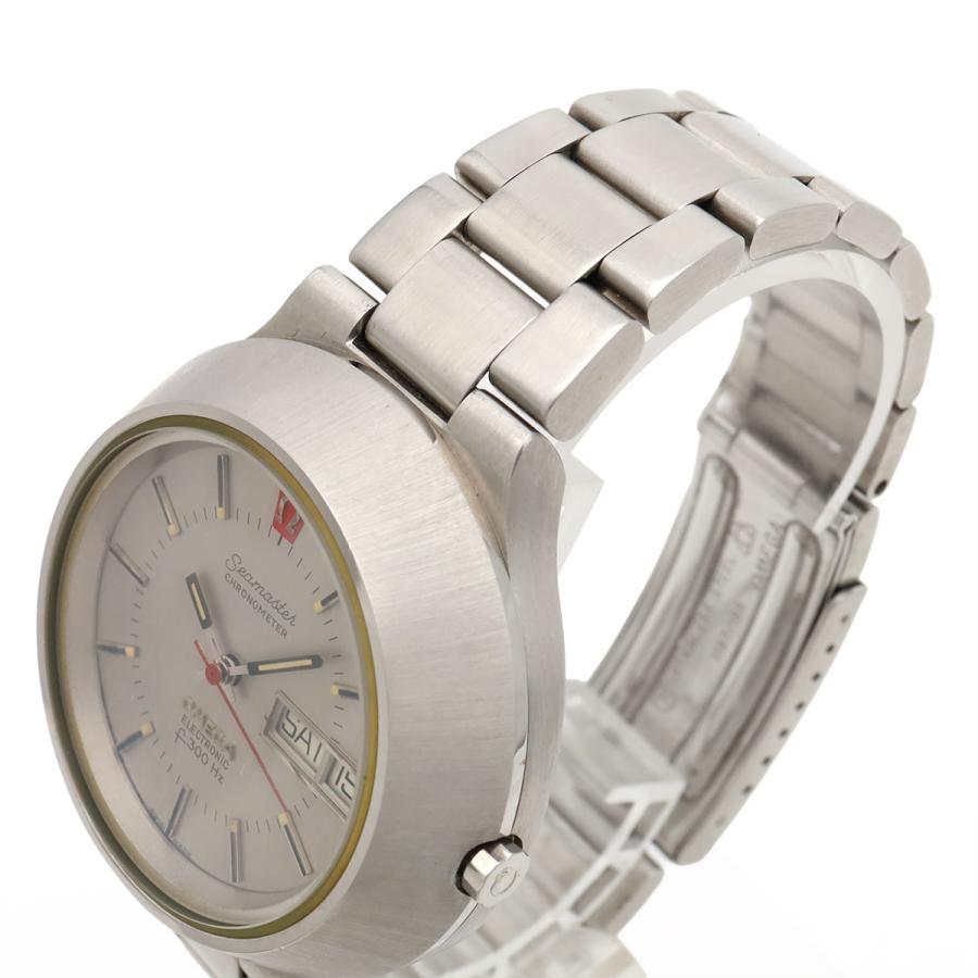 OMEGA オメガ シーマスター  エレクトロニック デイデイト シルバー文字盤 メンズ 電子式音 叉 腕時計 ST398.0811 | OMEGA | 05