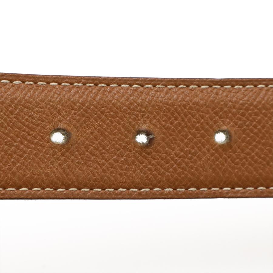 HERMES エルメス Hベルト Hバックル リバーシブル レザー ブラック 黒 ブラウン 茶 シルバー金具 替ベルト付き #65 #70 □C □A刻印 | HERMES | 07