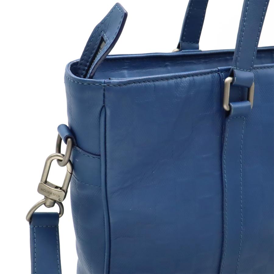 LOUIS VUITTON ルイ ヴィトン ダミエアンフィニ タダオPM トートバッグ ビジネスバッグ 2WAYショルダーバッグ ネプテューヌ ブルー 青 | LOUIS VUITTON | 06