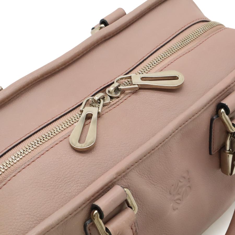 LOEWE ロエベ アマソナ28 ハンドバッグ ミニボストンバッグ レザー サンドベージュ ダスティピンク サーモンピンク | LOEWE | 04