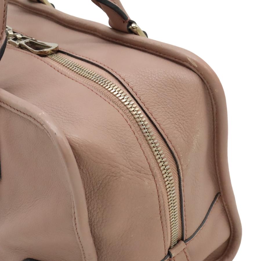 LOEWE ロエベ アマソナ28 ハンドバッグ ミニボストンバッグ レザー サンドベージュ ダスティピンク サーモンピンク | LOEWE | 07