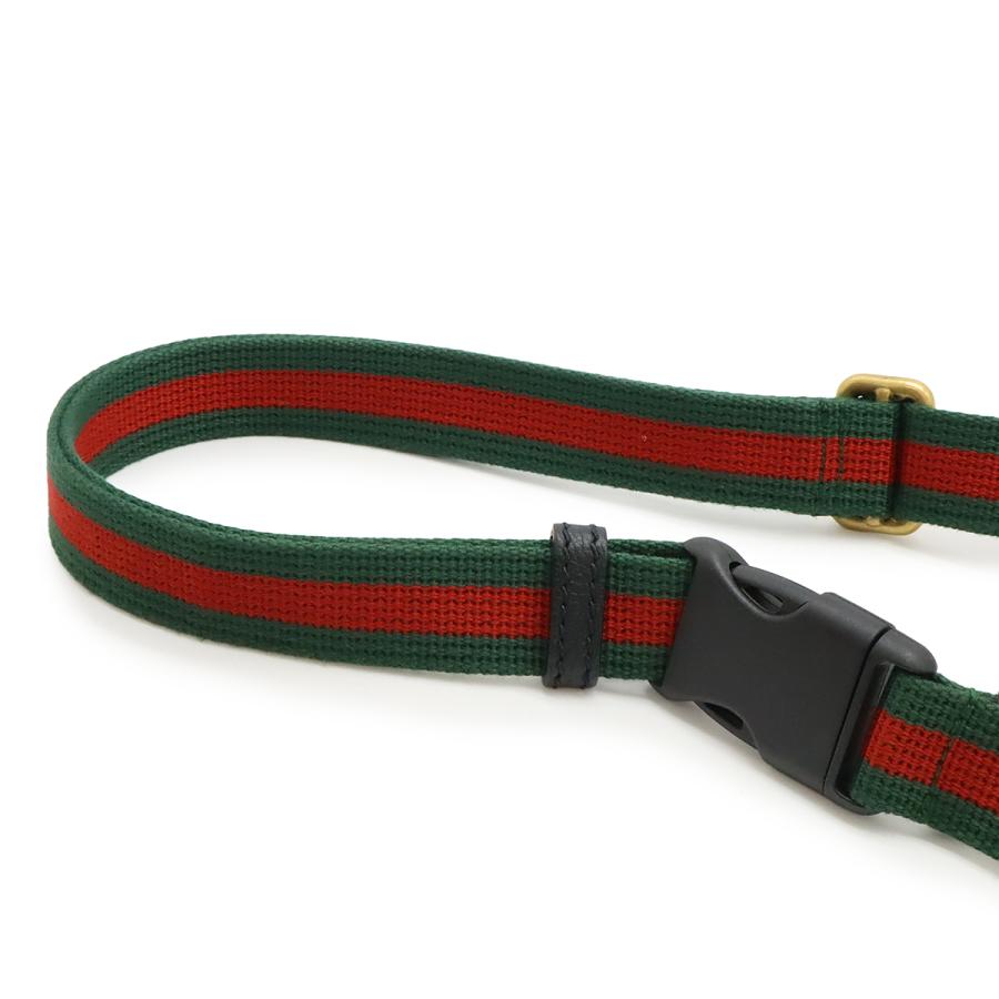 GUCCI グッチ グッチプリント スモール ベルトバッグ シェリーライン ウエストバッグ ヒップバッグ ボディバッグ レザー 黒 ブラック_3