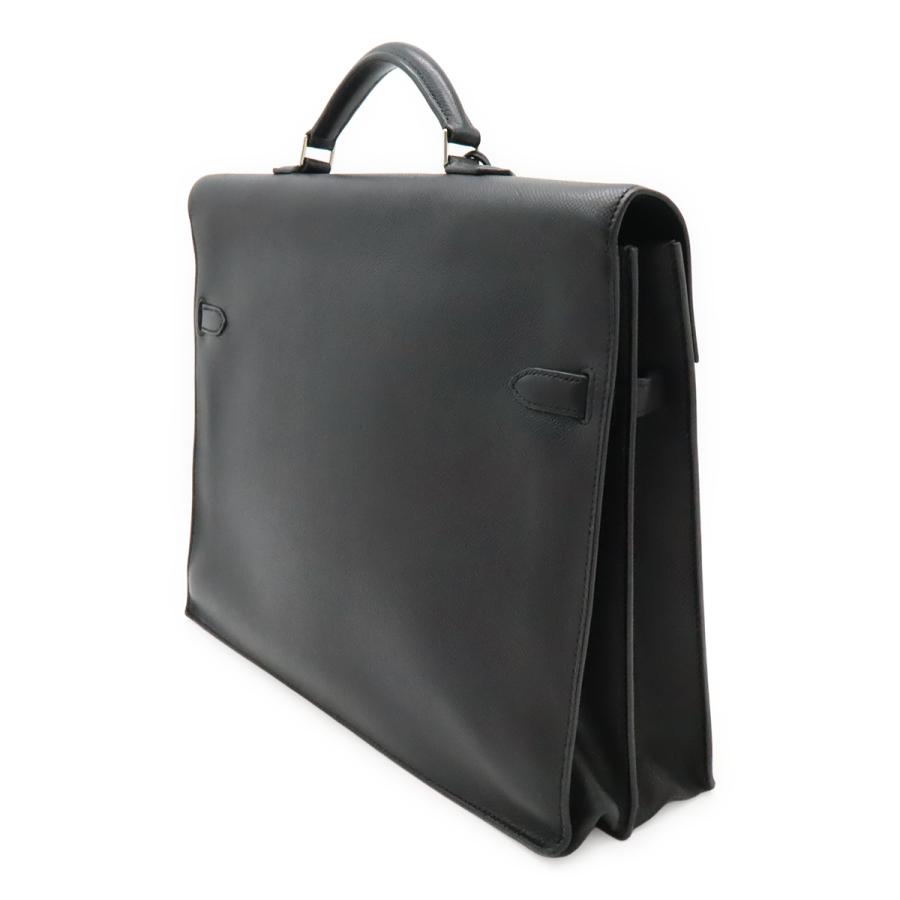 HERMES エルメス ケリーデペッシュ38 ビジネスバッグ ブリーフケース 書類カバン レザー エプソン ブラック 黒 シルバー金具 □K刻印 | HERMES | 01