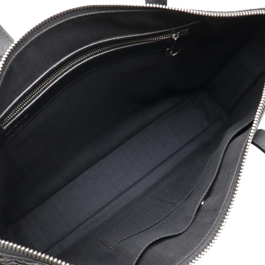 LOEWE ロエベ リピートアナグラム ニュートレド ビジネスバッグ ブリーフケース 書類カバン ハンドバッグ レザー ブラック 黒 シルバー金具 | LOEWE | 07