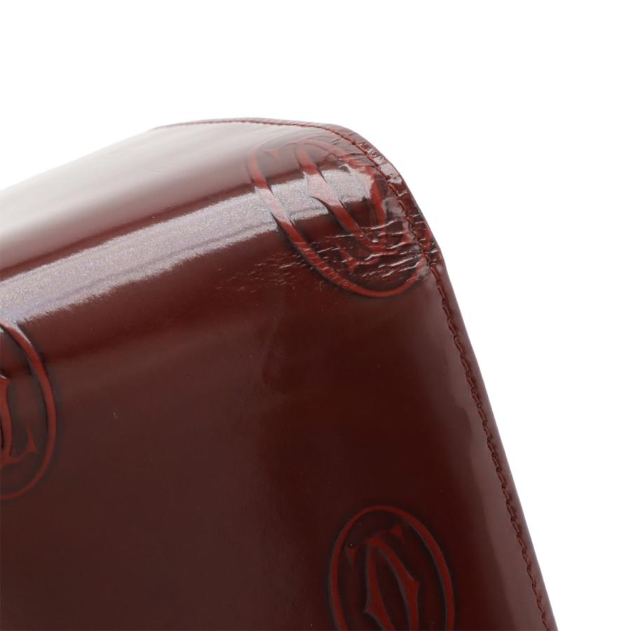 Cartier カルティエ ハッピーバースデー ハッピーバースデイ 2つ折長財布 二つ折り長財布 エナメル パテントレザー カーフ ボルドー | Cartier | 03