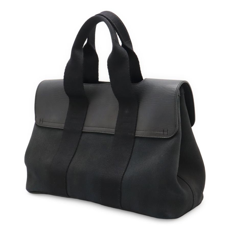 HERMES エルメス ヴァルパライソPM バルパライソPM ハンドバッグ トートバッグ トワルシェブロン レザー ブラック 黒 ポーチ付き | HERMES | 01