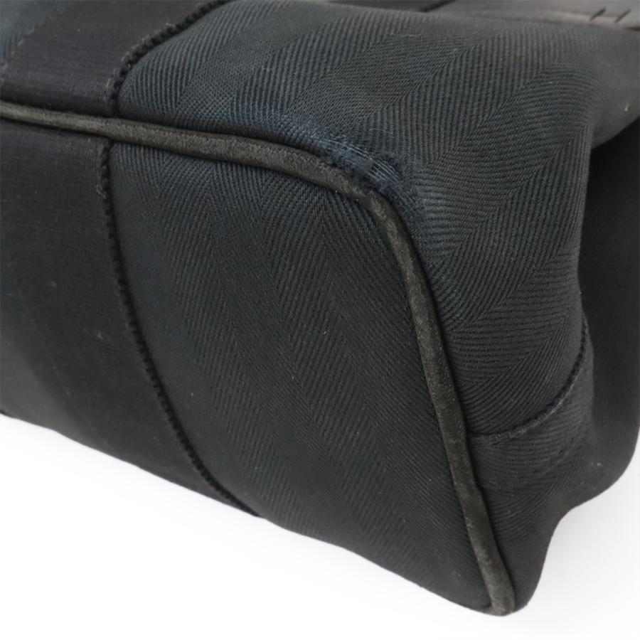 HERMES エルメス ヴァルパライソPM バルパライソPM ハンドバッグ トートバッグ トワルシェブロン レザー ブラック 黒 ポーチ付き | HERMES | 02