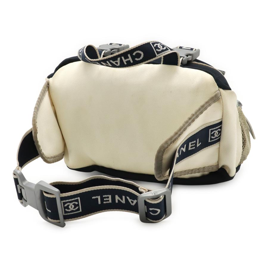 CHANEL シャネル スポーツライン ココマーク ウエストバッグ ボディバッグ 2WAY ハンドバッグ ナイロンキャンバス アイボリー ネイビー | CHANEL | 01