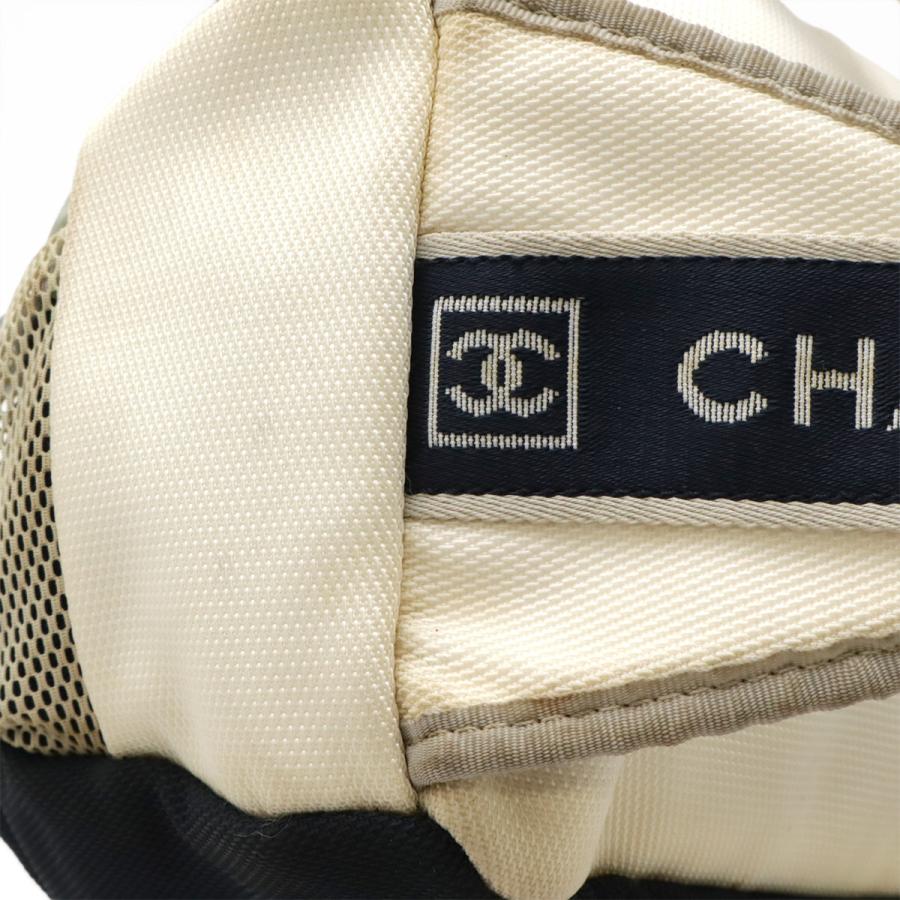 CHANEL シャネル スポーツライン ココマーク ウエストバッグ ボディバッグ 2WAY ハンドバッグ ナイロンキャンバス アイボリー ネイビー | CHANEL | 04