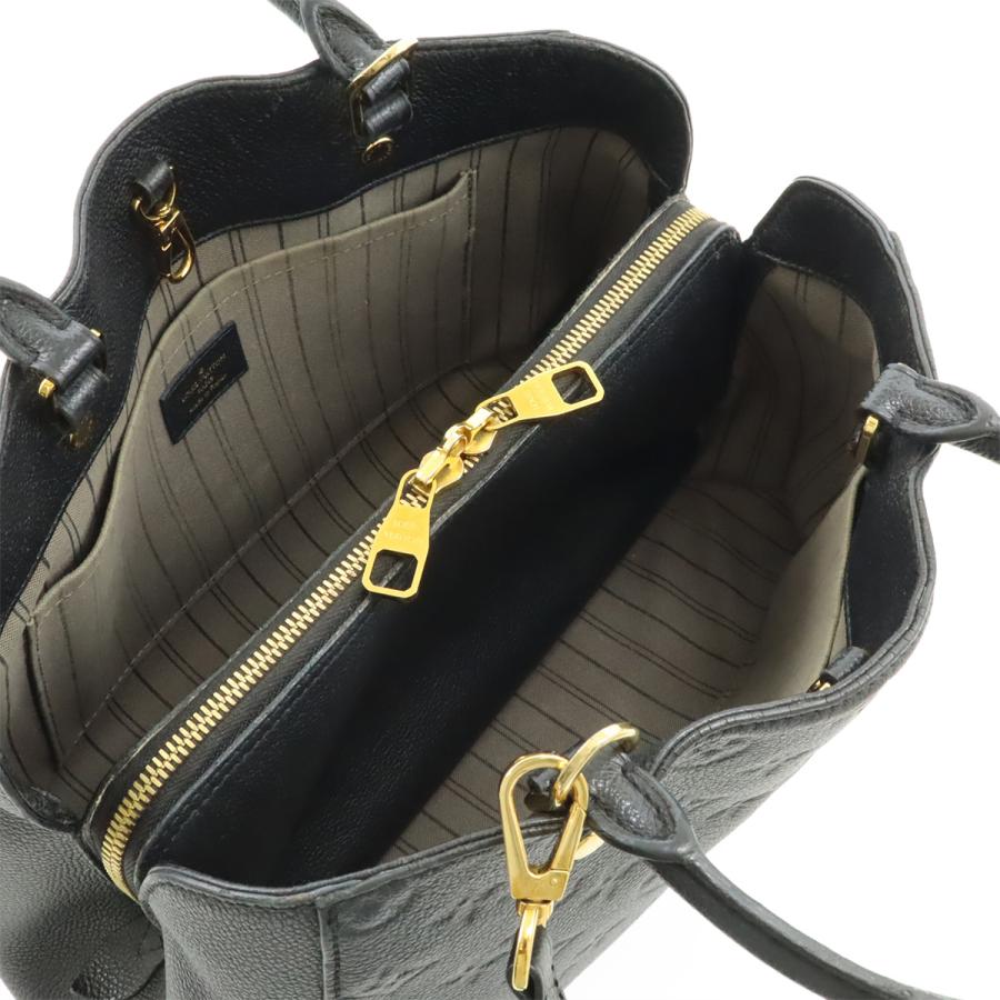 ★【ほぼ未使用】 ルイヴィトン アンプラント モンテーニュMM ハンドバッグ 黒 LOUIS VUITTON（ルイ・ヴィトン） ルイ ヴィトン モノグラムアン