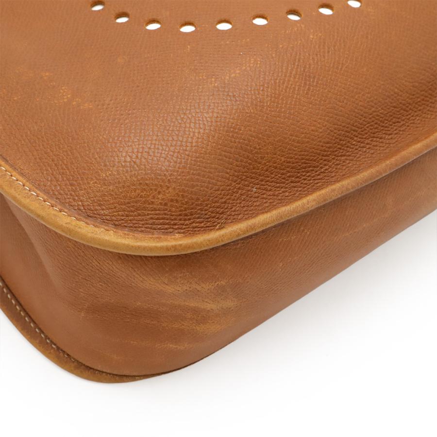 HERMES エルメス エヴリン エブリンI エブリン1 GM ショルダーバッグ 斜め掛け レザー ライトブラウン ゴールド金具 〇X刻印 | HERMES | 02
