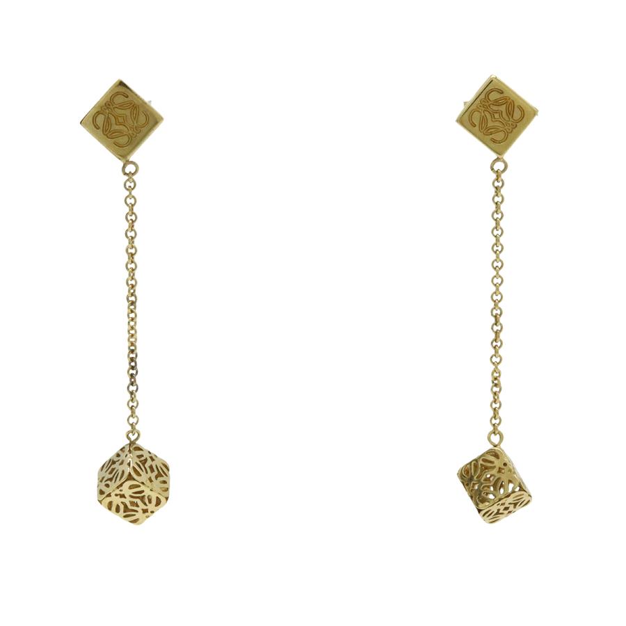 LOEWE ロエベ アナグラム スイングピアス ドロップピアス チェーンピアス GP ゴールド 244.344.9698012 | LOEWE