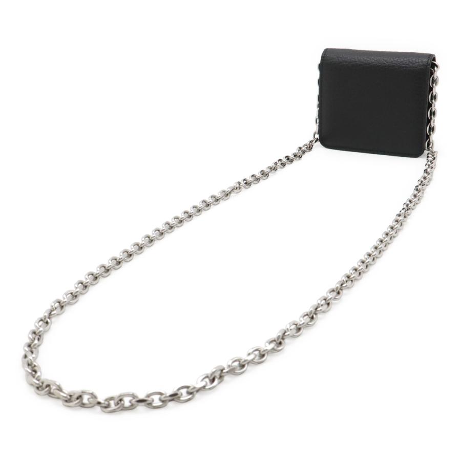 Maison Margiela メゾン マルジェラ チェーンウォレット ショルダーウォレット ポシェット レザー ブラック 黒 シルバー金具 SA3UI0009 |  | 01