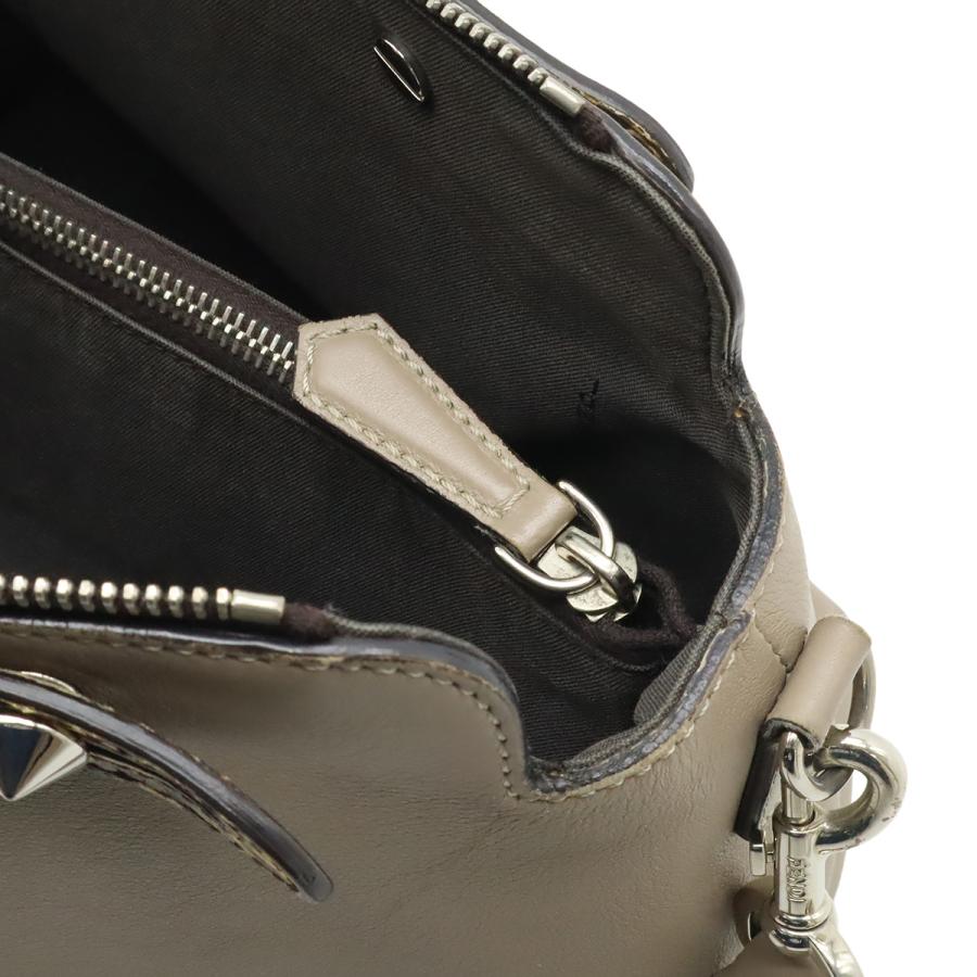 FENDI フェンディ BY THE WAY バイザウェイ ミディアム ハンドバッグ 2WAY ショルダーバッグ レザー パイソン グレージュ シルバー金具 | FENDI | 06