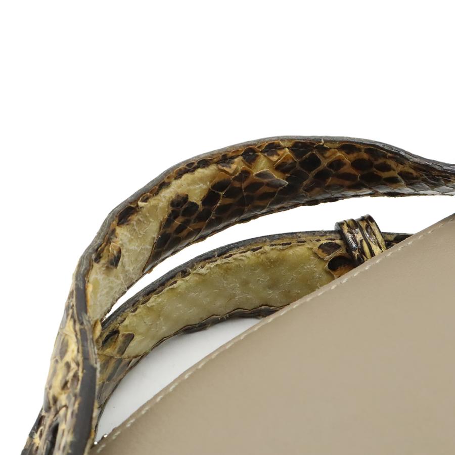 FENDI フェンディ BY THE WAY バイザウェイ ミディアム ハンドバッグ 2WAY ショルダーバッグ レザー パイソン グレージュ シルバー金具 | FENDI | 08