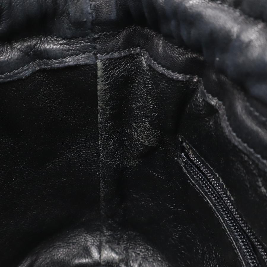 CHANEL シャネル マトラッセ チェーンショルダー ショルダーバッグ ポシェット 巾着 斜め掛け レザー ラム ブラック 黒 ゴールド金具 | CHANEL | 06