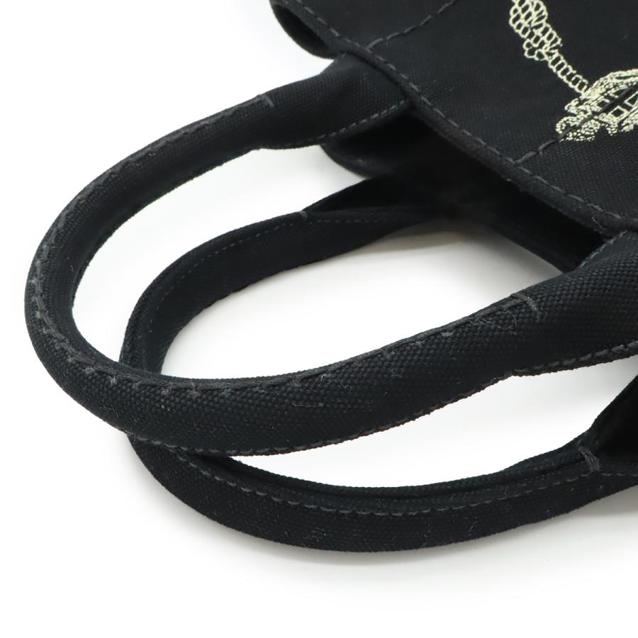 PRADA プラダ CANAPA カナパ トートバッグ 2WAY ショルダーバッグ ストライプショルダー 斜め掛け キャンバス NERO ブラック | PRADA | 03