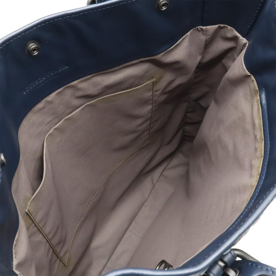 BOTTEGA VENETA ボッテガ ヴェネタ ボッテガベネタ イントレチャート トートバッグ ショルダーバッグ 肩掛け レザー ネイビー 紺 269779 | BOTTEGA VENETA | 05