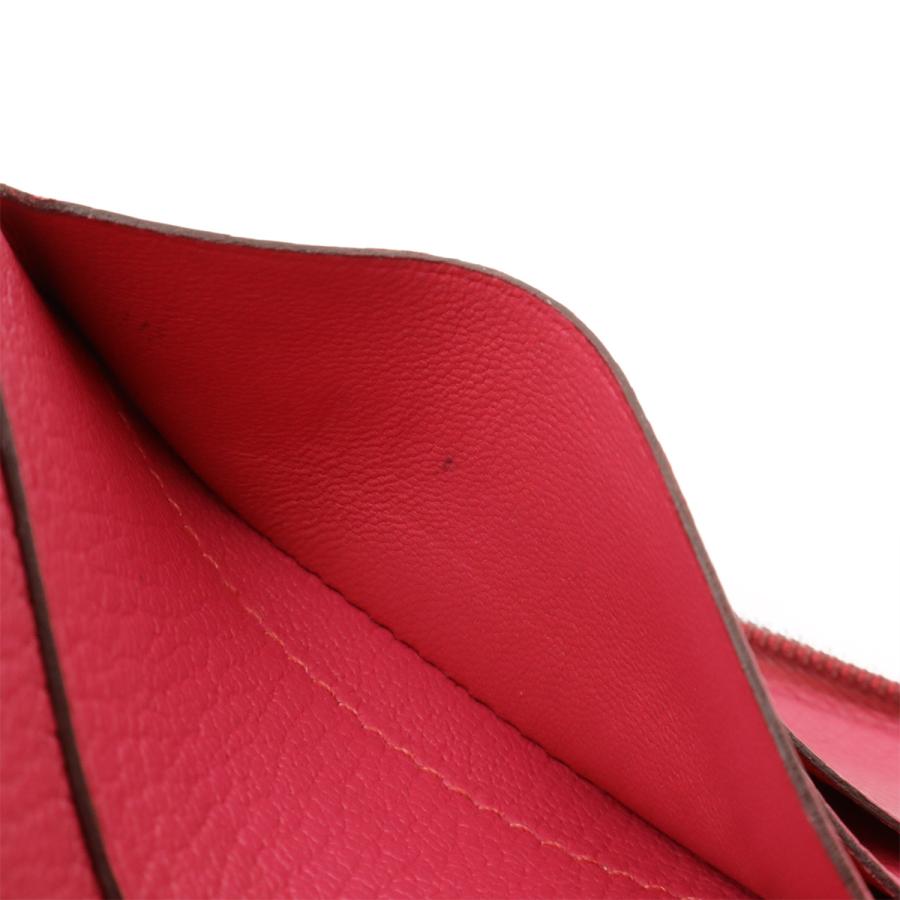 HERMES エルメス アザップコンバイン ラウンドファスナー 長財布 シェーブル レザー フューシャピンク シルバー金具 □M刻印 | HERMES | 05