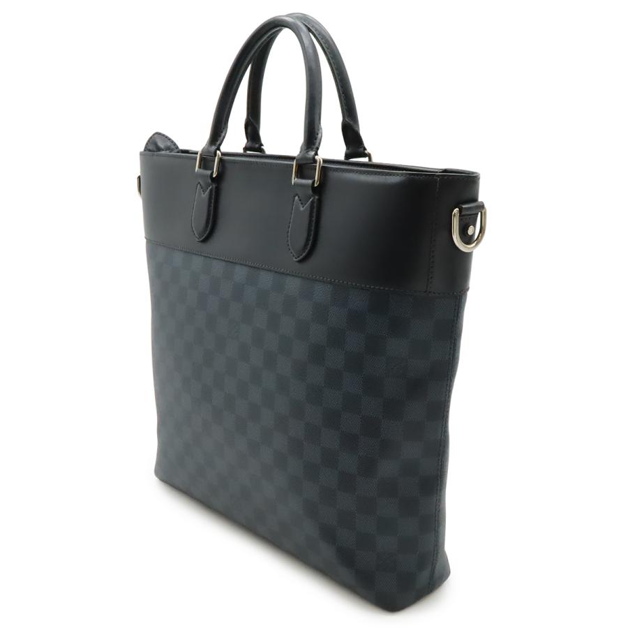 LOUIS VUITTON ダミエ柄 ビジネストートバッグ LOUIS VUITTON ルイ ヴィトン ダミエコバルト ニューポート トート