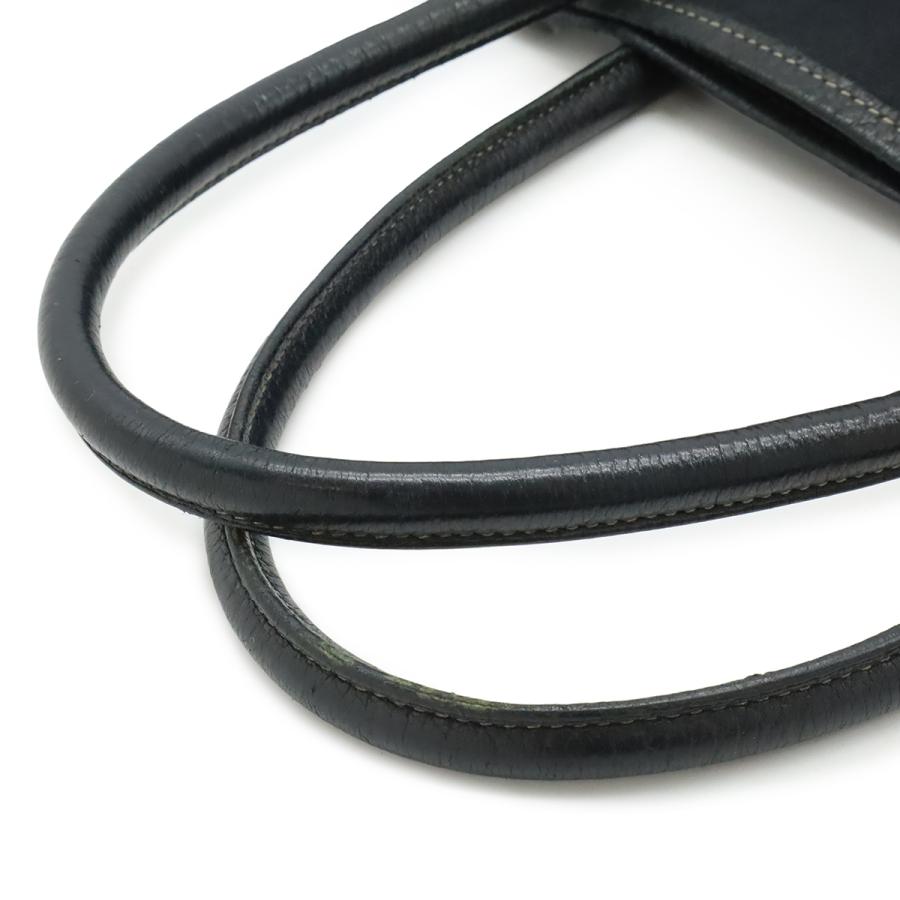 HERMES エルメス ガーデンパーティPM トートバッグ ハンドバッグ トワルオフィシエ キャンバス レザー ブラック 黒 シルバー金具 □I刻印 | HERMES | 03