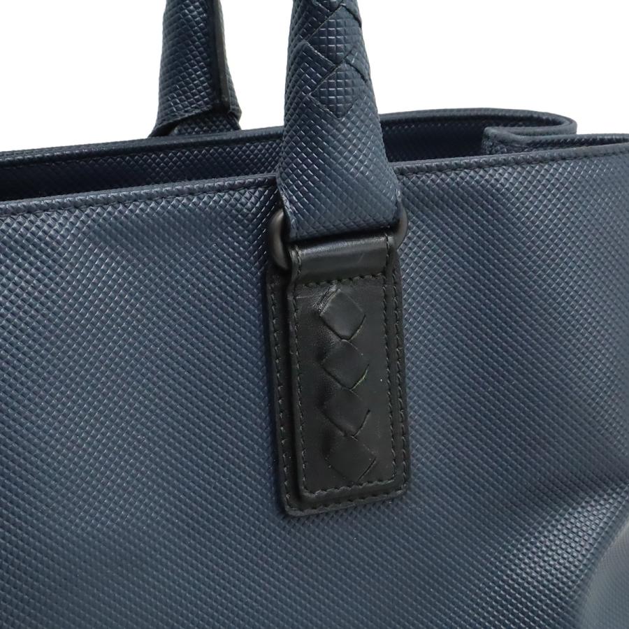 BOTTEGA VENETA ボッテガ ヴェネタ ボッテガベネタ マルコポーロ トートバッグ ショルダーバッグ PVC レザー ネイビー 紺 ブラック 黒 | BOTTEGA VENETA | 06